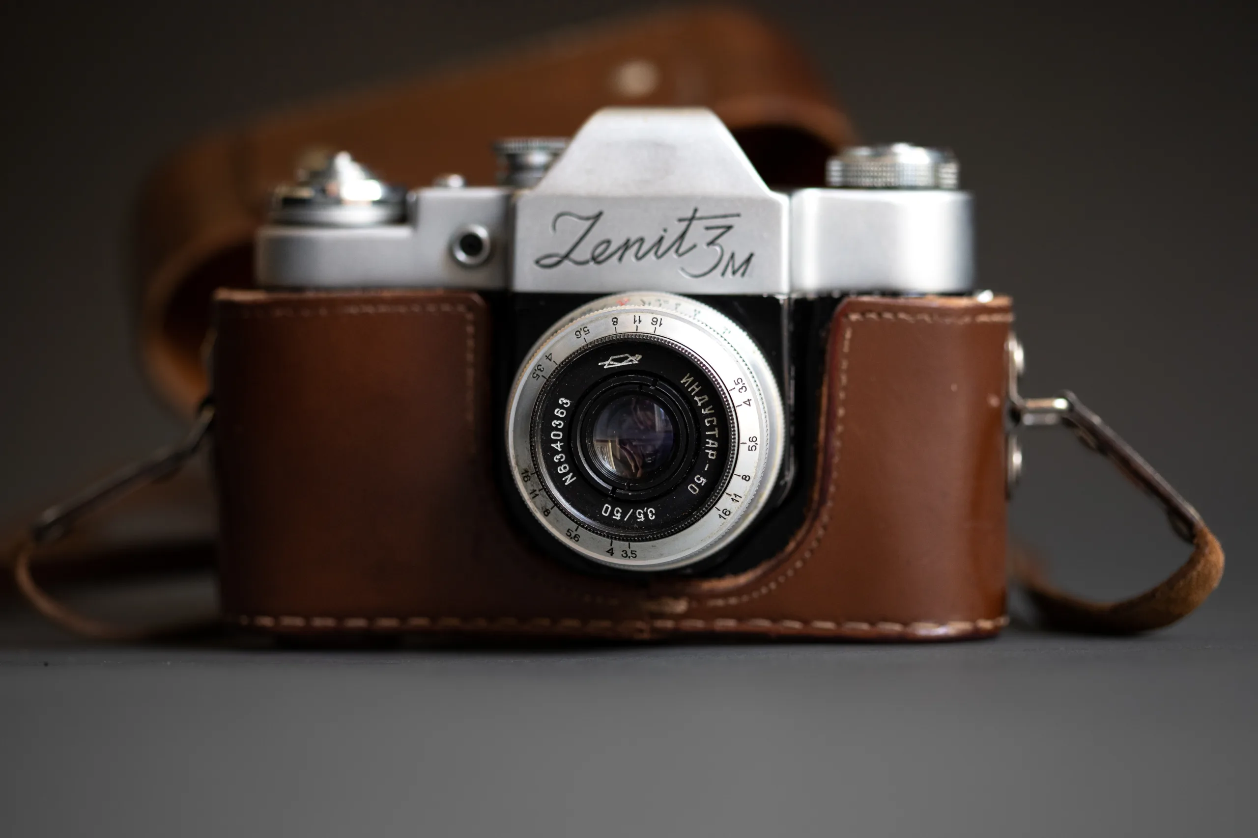 KMZ Zenit 3M with leather case