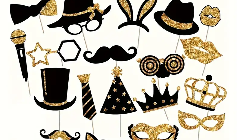 kuldsed foto rekvisiidid